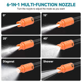 Synxiter Cordless High Pressure Washer For Makita 18V Battery 6 IN 1 Electric Water Spray Gun Home Garden Cleaning Power Tool